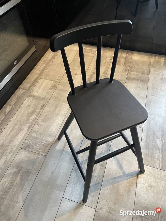Krzesło dziecięca Agam IKEA czarne Kraków