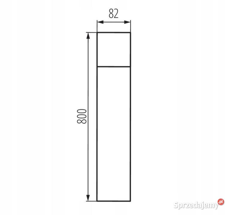 VADRA 80 słupek ogrodowy 80 antracyt Kanlux Kościan sprzedam
