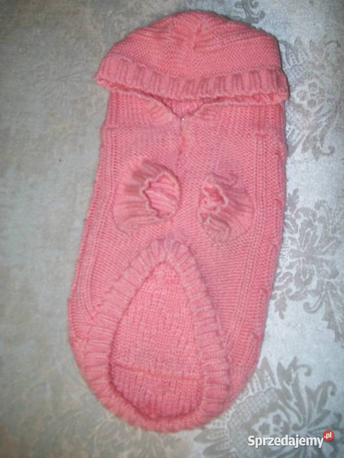 Różowy sweter pieska rustykalny wzór Białystok