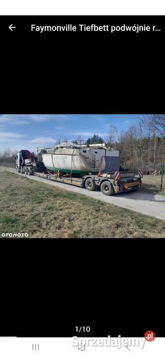 Naczepa tiefbett uszkodzona