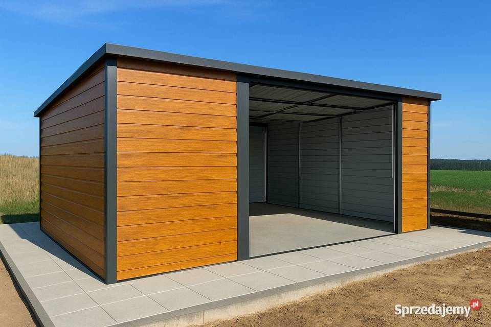 Schowek blaszany 4x4 złoty dąb Garaż ocynk podlaskie Białowieża sprzedam