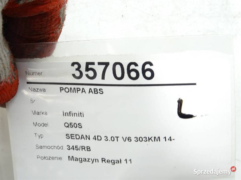 POMPA ABS INFINITI Q50 476604GV0A 30 305 podkarpackie