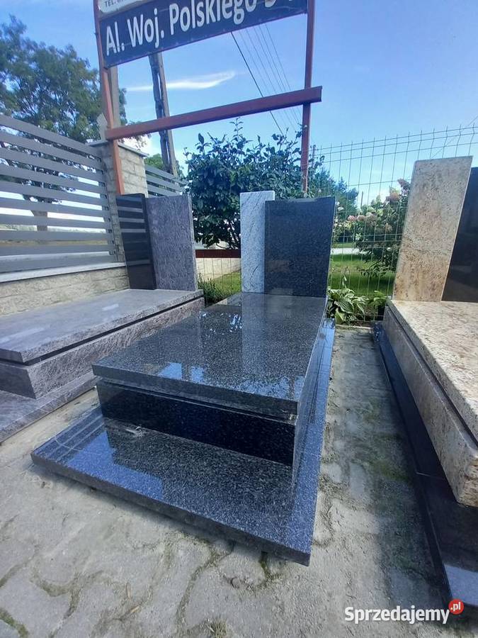 Nagrobek ziemny granit Impala 190 x 90 Strzegom dolnośląskie