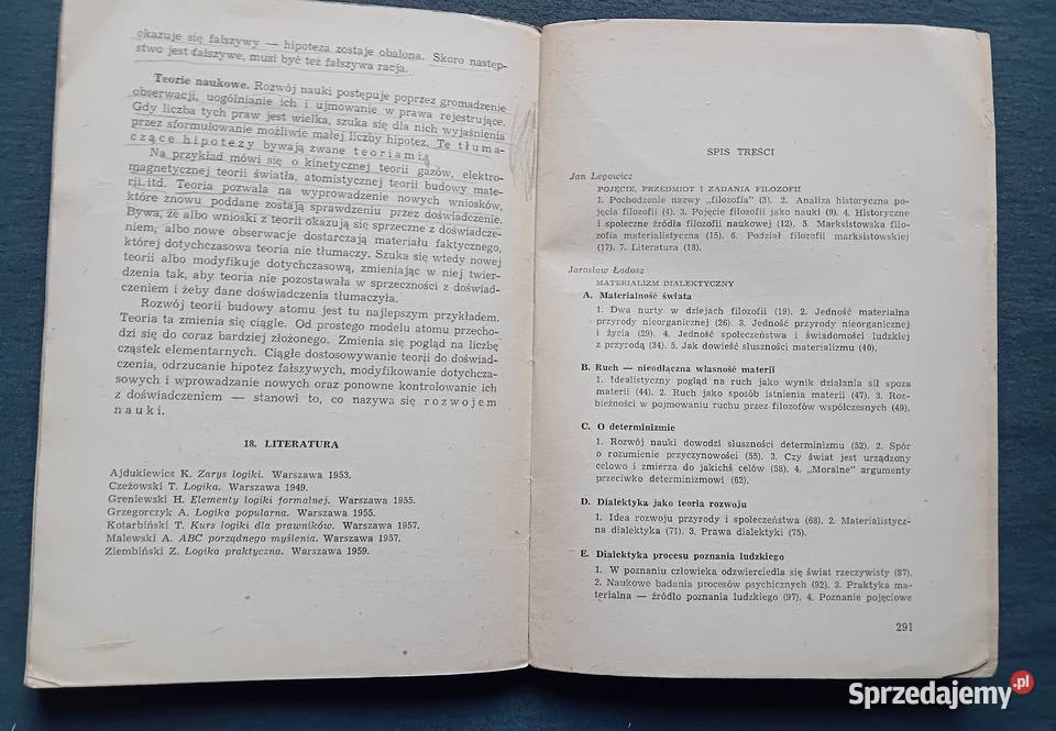 Propedeutyka filozofii Praca zbiorowa PZWS 1966 sprzedam