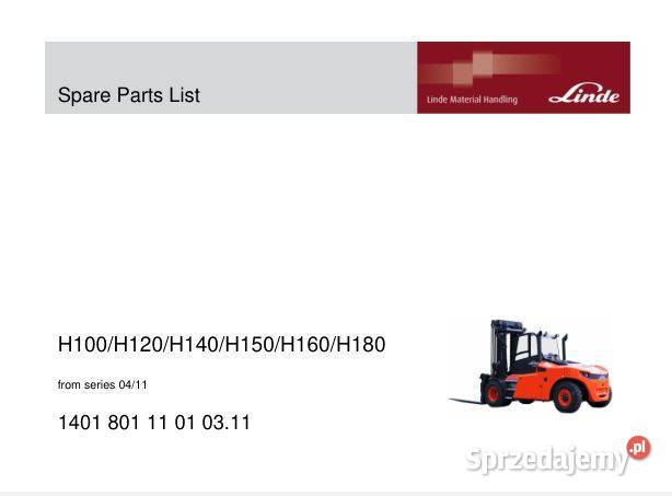 Linde H100 H120 H140 H150 H160 H180 KATALOG Kielce