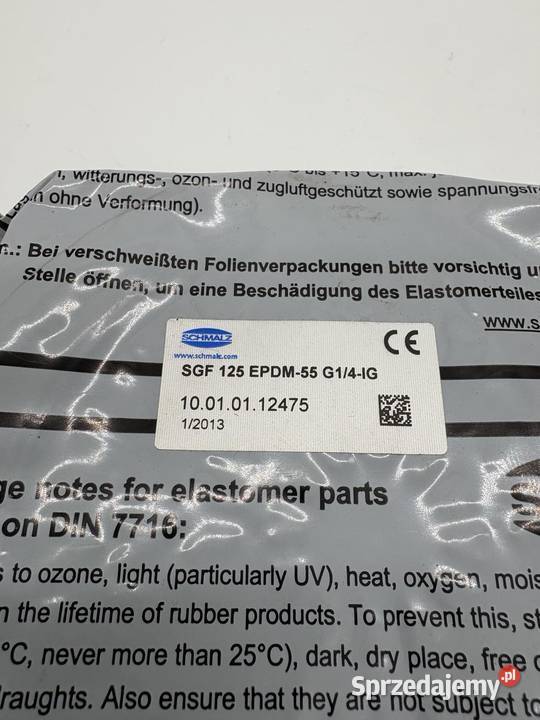 Schmalz SGF 125 EPDM55 G14IG 10010112475 Vacuum mazowieckie Warszawa