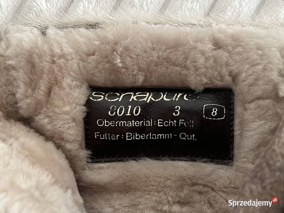Vintage prawdziwe futro Winter Boots Schapuro Jastrzębie-Zdrój