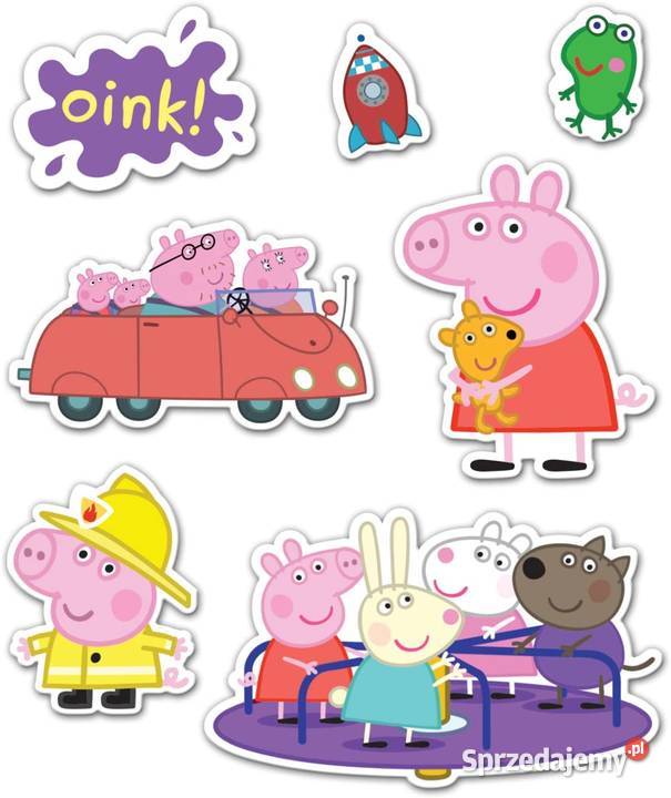 Świnka Peppa Pig Zestaw Naklejki Nalepki 140 Mogilany