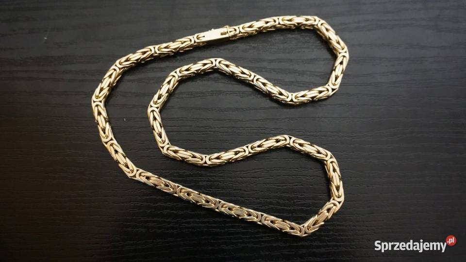 ZŁOTY ŁAŃCUSZEK GĘSTY KRÓLEWSKI ŁAŃCUCH 150G Warszawa