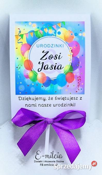 Lizaki podziękowanie gości z okazji urodzin Zielona Góra