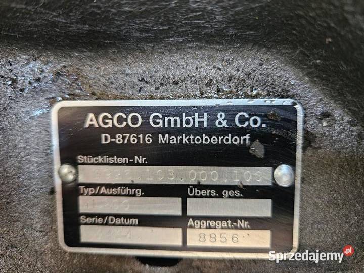 Skrzynia biegów AGCO ML 200 Vario 926103000100 Części maszyn i innych pojazdów Wilkowo