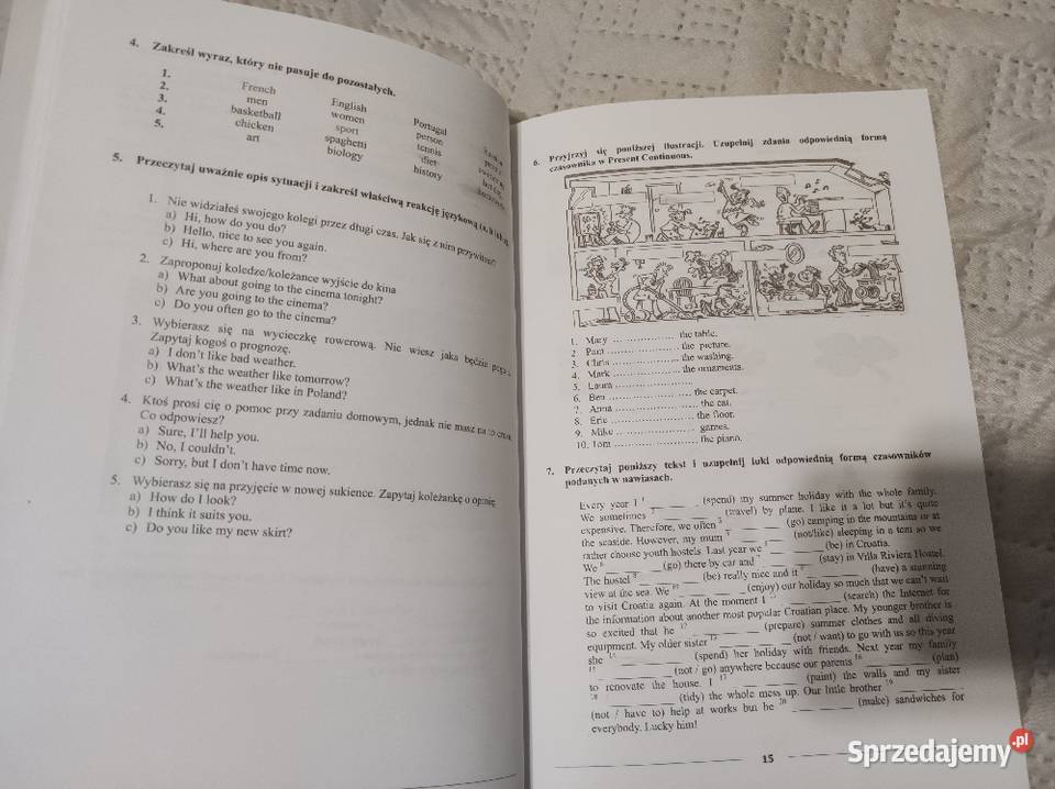English Adventure 3 Testy Unit 4 i love English testy z języka angielskiego dla klas 4-6 Biała Podlaska