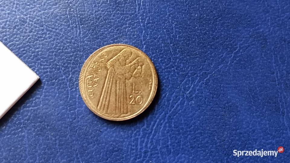 Stare monety 20 lir 1975 Watykan Numizmatyka Lesko sprzedam