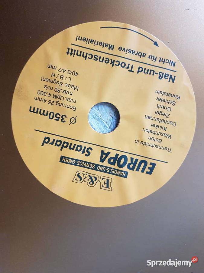 TARCZA DIAMENTOWA EUROPA STANDAR 350 MM Głogowa