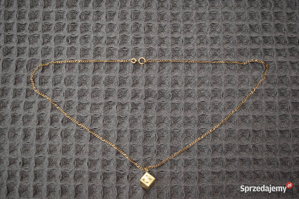 Złoty Łańcuszek z Zawieszką Dł50 Próba Olsztyn