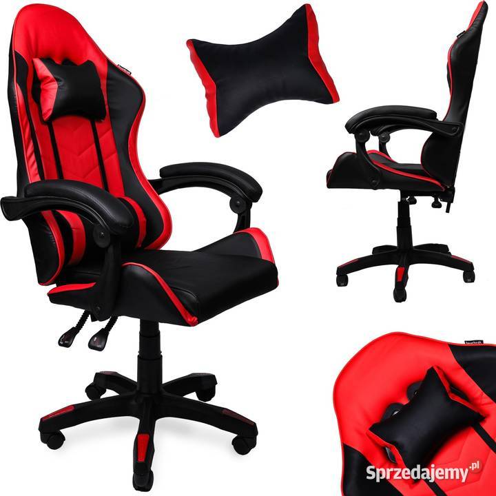 Fotel gamingowy krzesło obrotowe ekoskóra Poznań sprzedam