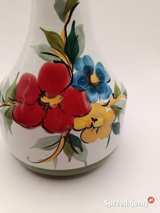Naczynie ceramiczne butelka ręcznie malowany Zamość sprzedam