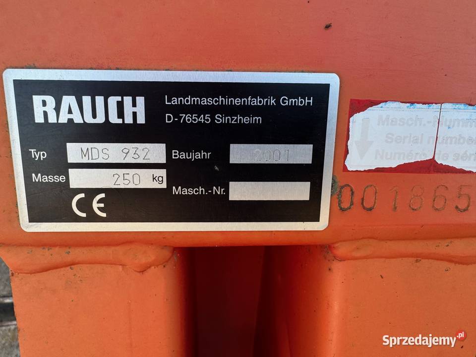 Rozsiewacz do nawozu RAUCH MDS 932 z oryginalną Amazone Żary