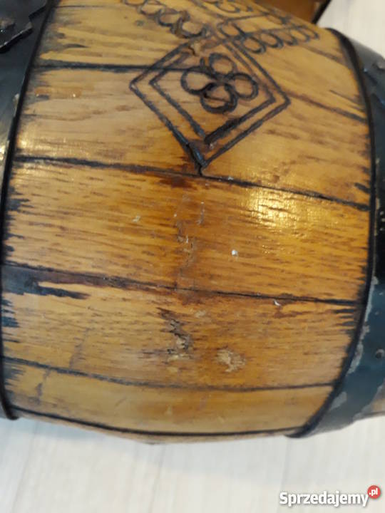 beczułka drewniana unikatowa ozdoba dekoracja inny kolor Gdańsk sprzedam