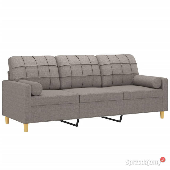 3osobowa sofa z poduszkami kolor taupe 180 mazowieckie Warszawa sprzedam