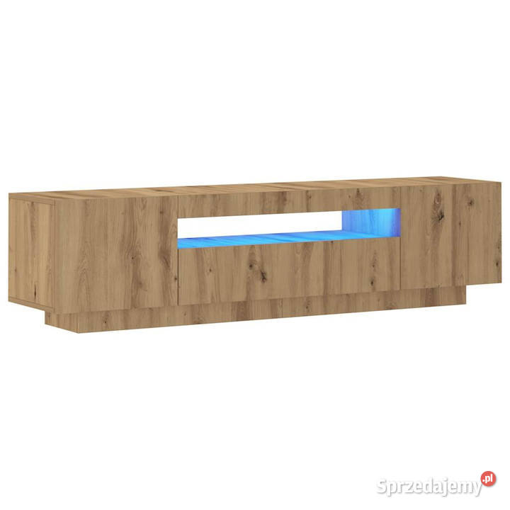 Szafka pod TV z oświetleniem LED dąb artisan sprzedam