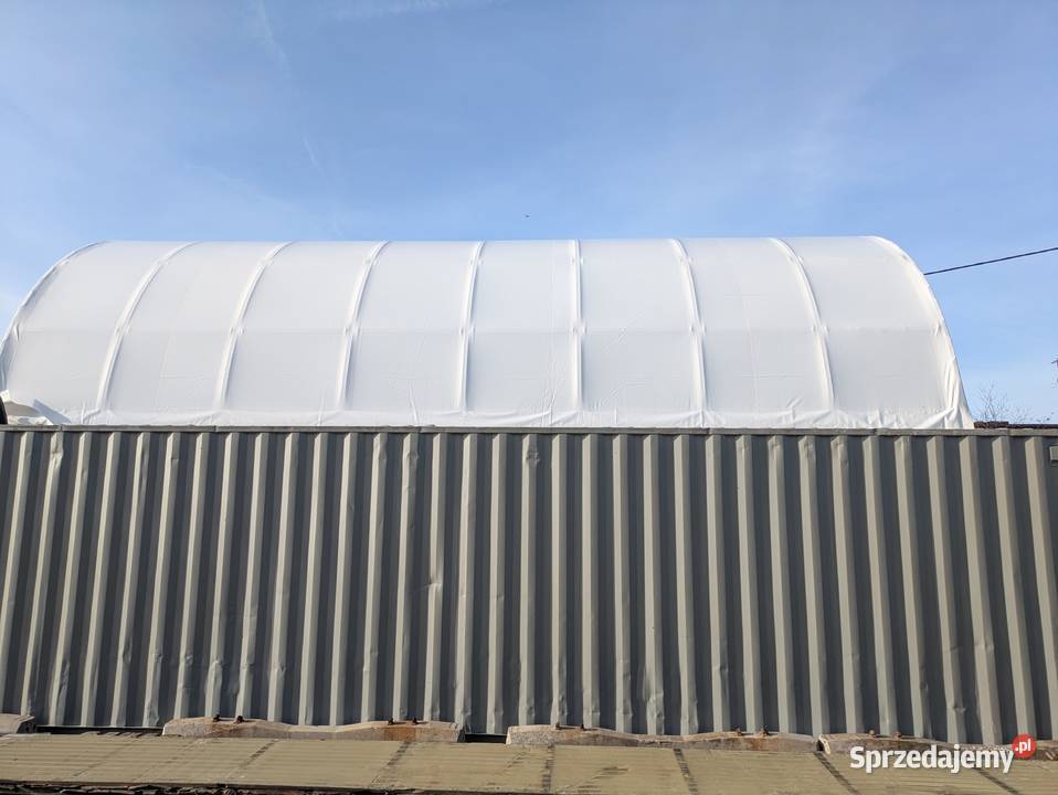 Plandeki plandeka na hale łukowe pieczarkarnie Stęszew