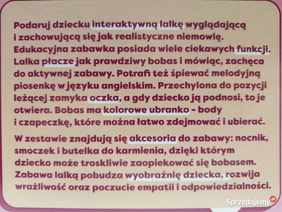 NAJTANIEJ Lalka Bobas Interaktywny z Nocniczkiem Zabrze