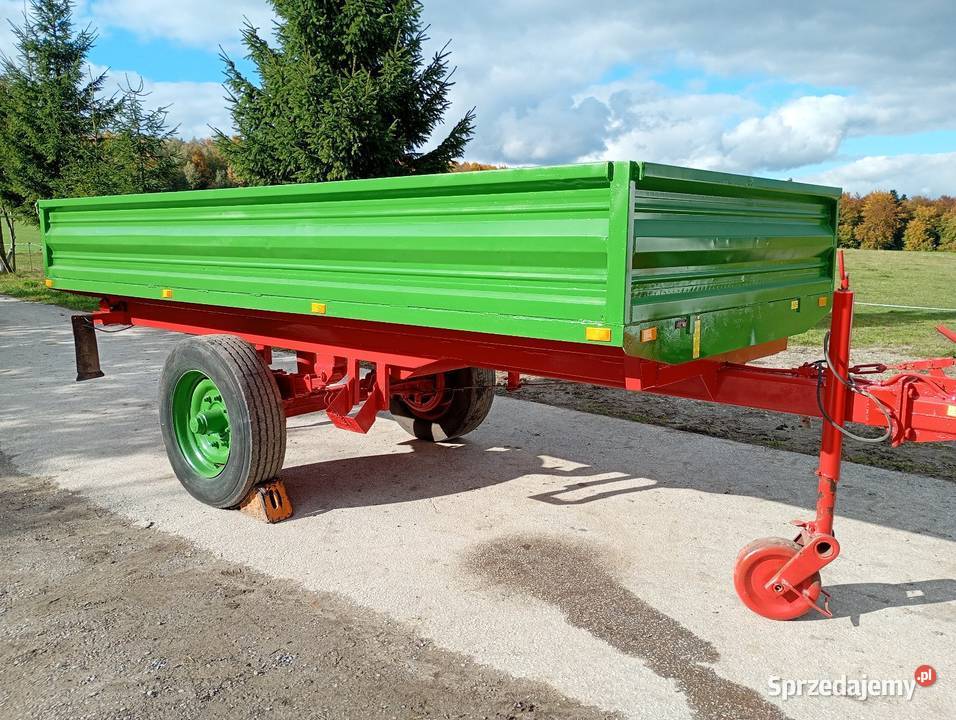 Przyczepa jednoosiowa wywrotka 5 ton super stan nieuszkodzony świętokrzyskie Łagów sprzedam