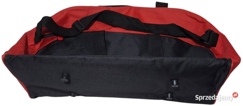Torba sportowa czerwonoczarna 22x27x45 Czeladź