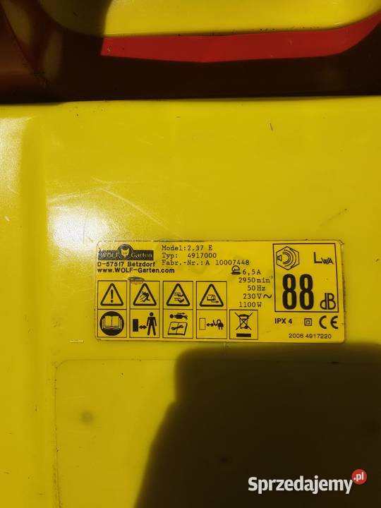 Kosiarka Wolf Garden 237 E o mocy 1100wat Kosiarki elektryczne Głuchołazy