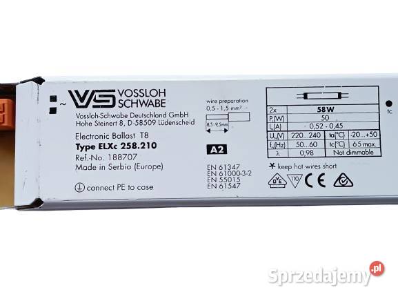 Statecznik elektroniczny T8 ELXc 258210 podkarpackie Rzeszów