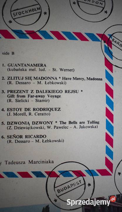 Tercet Egzotyczny płyta z roku 1969 3 kujawsko-pomorskie Chełmno