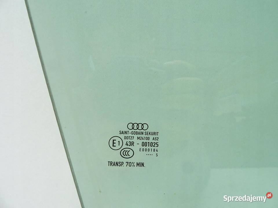 SZYBA DRZWI PRAWA PRAWY PRZÓD PRZEDNIA AUDI A3