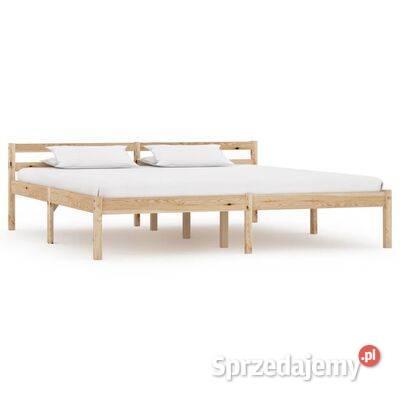 vidaXL Rama łóżka lite drewno sosnowe 160 x 200