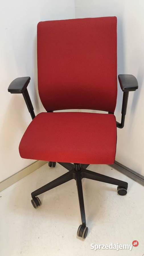 Fotel biurowy obrotowy Steelcase Think czerwony wielkopolskie Kórnik