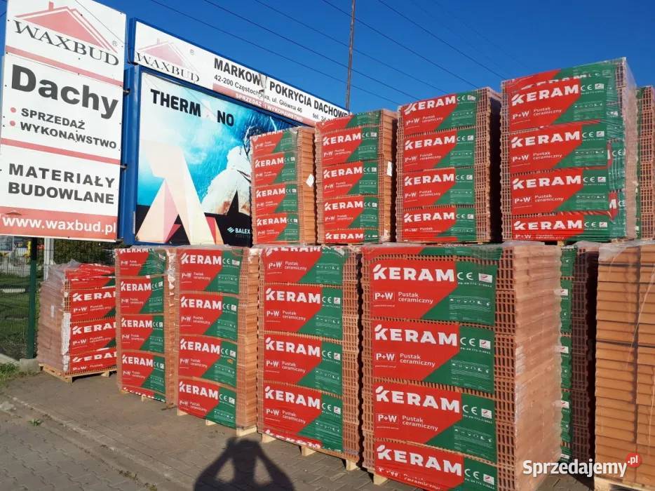 Pustak ceramiczny Keram 25PW 360250238 11 m2 Kłobuck sprzedam