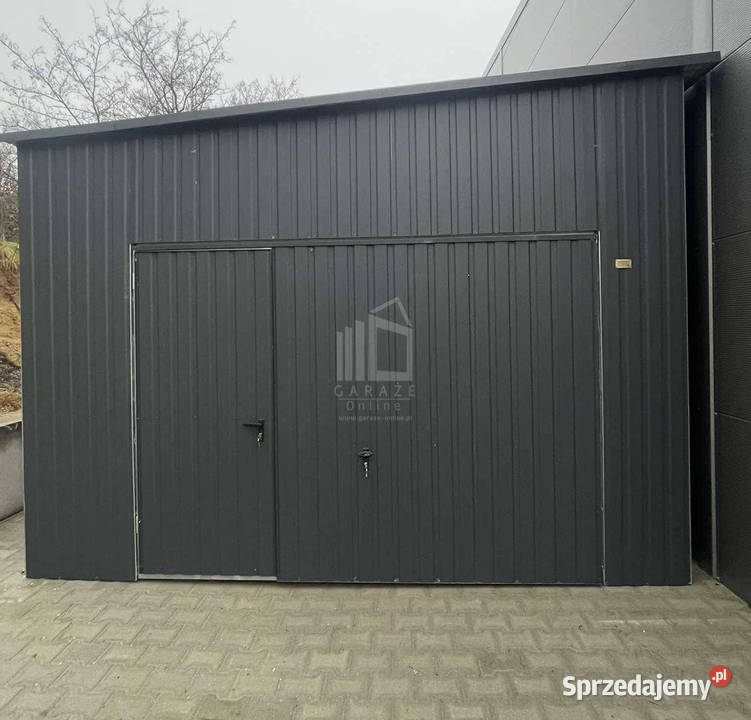 Garaż blaszany 45x10m 2x brama uchylna 2x drzwi Kostrzyn nad Odrą