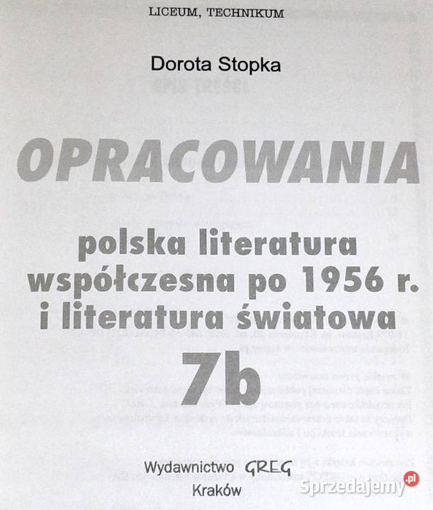 Polska literatura współczesna 1956 r i miękka sprzedam