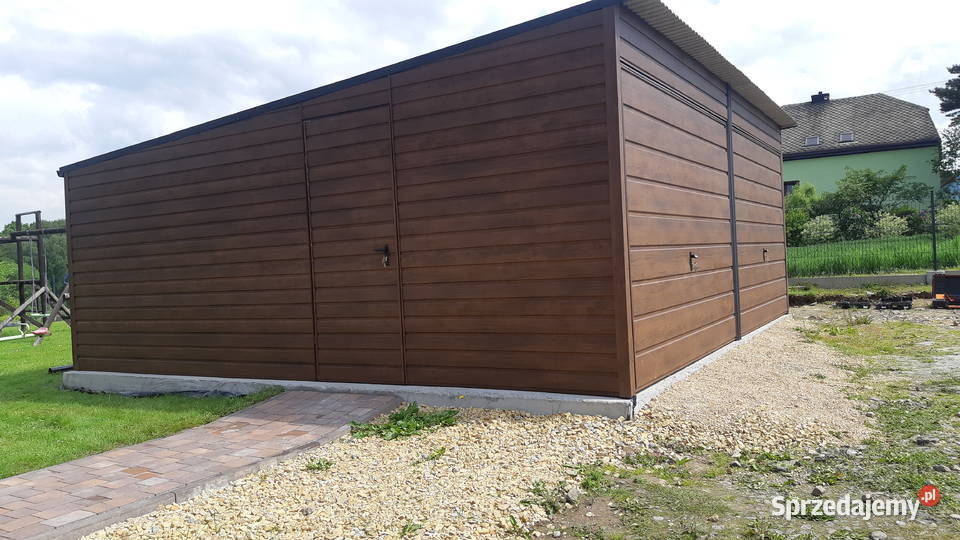 Garaż Blaszany Jednospadowy 6x6m Garaże Blaszane