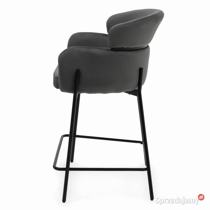 Hoker Tapicerowany Bolzano Ciemnoszary Wysyłka Hokery