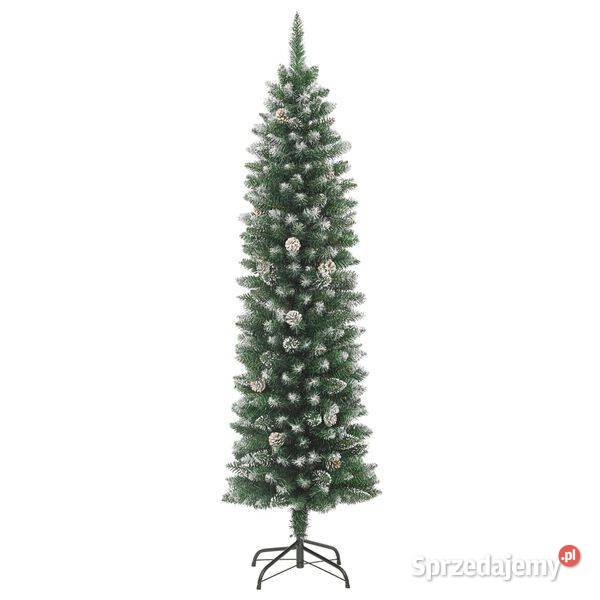 vidaXL Sztuczna wąska choinka ze stojakiem 150 Warszawa
