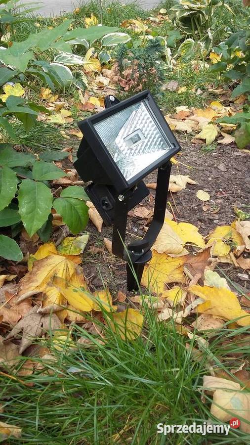 Reflektorek wbijany do ogrodu LED R7s wymienny czarny mazowieckie Warszawa sprzedam