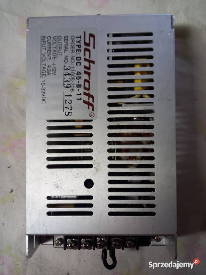 zasilacz schroff dc 45b111 in 1932V out 12V 43A sprzedam