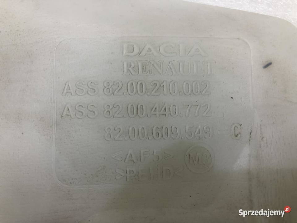 ZBIORNICZEK SPRYSKIWACZY 8200210002 DACIA DUSTER osobowe wielkopolskie