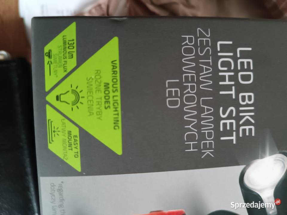 Lampki rowerowe 130 lm USB Tychy