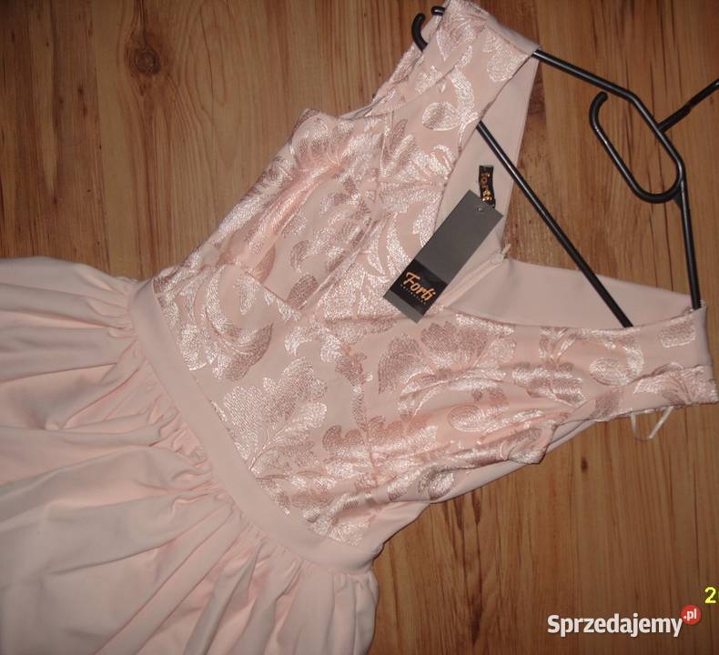 Morelowa Elegancka sukienka FORTI r3436 NOWA Rawicz