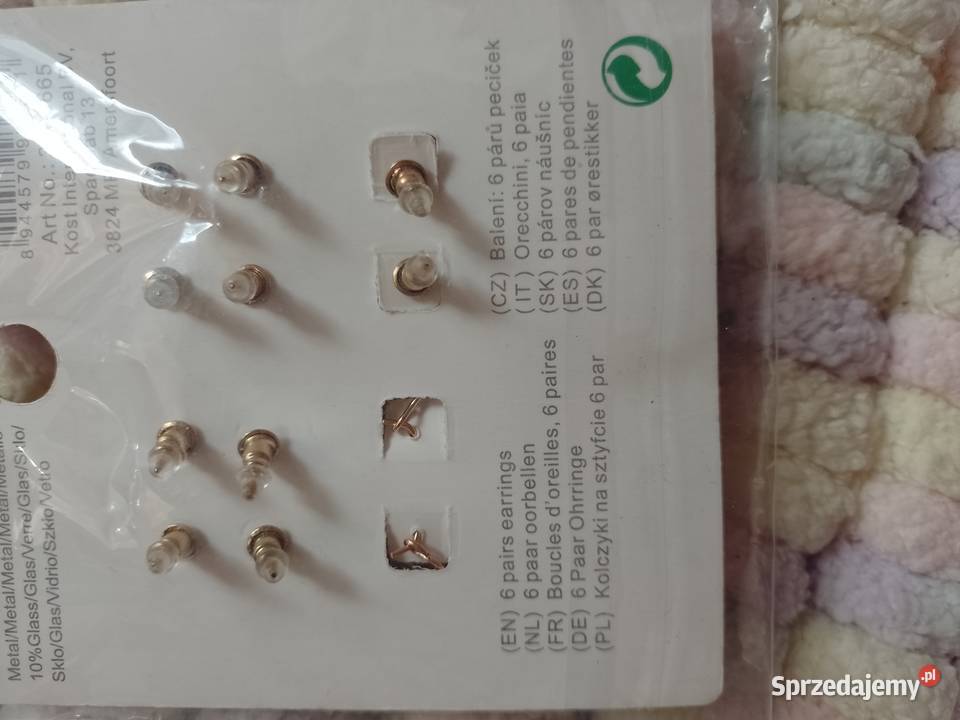 Zestaw 6 par 6 x Kolczyki z Londynu NOWE Kraków sprzedam