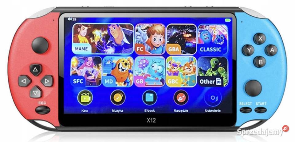 KONSOLA PRZENOŚNA X12 RETRO 8GB DUŻO GIER 51 sprzedam