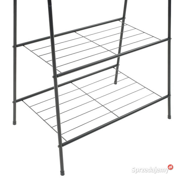Wieszak na ubrania 59 x 35 x 150 czarny WM246724 Warszawa