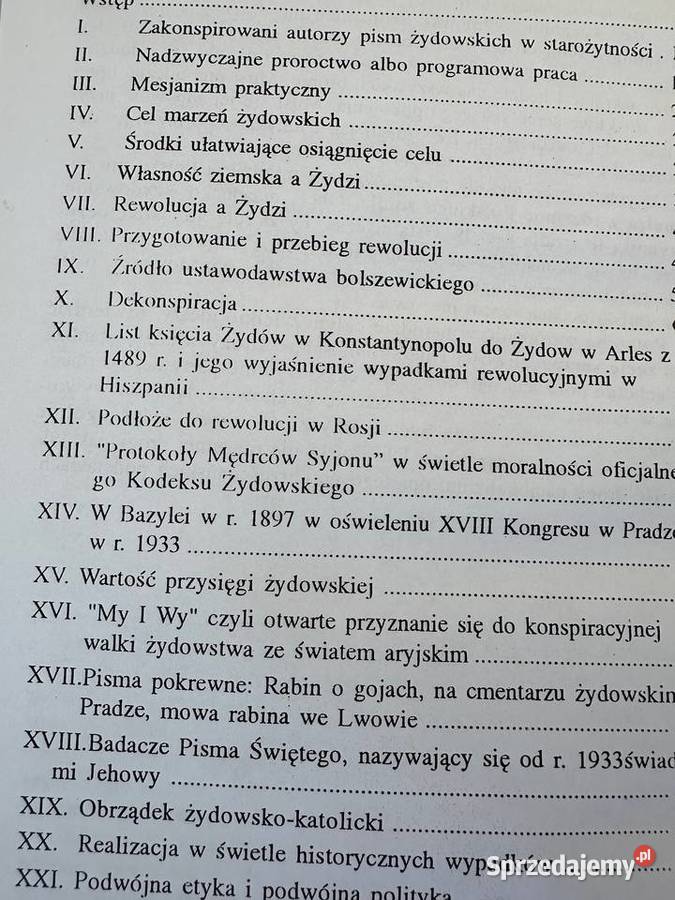 Program światowej polityki żydowskiej 1936 r Antyki, Sztuka, Kolekcje Wrocław sprzedam